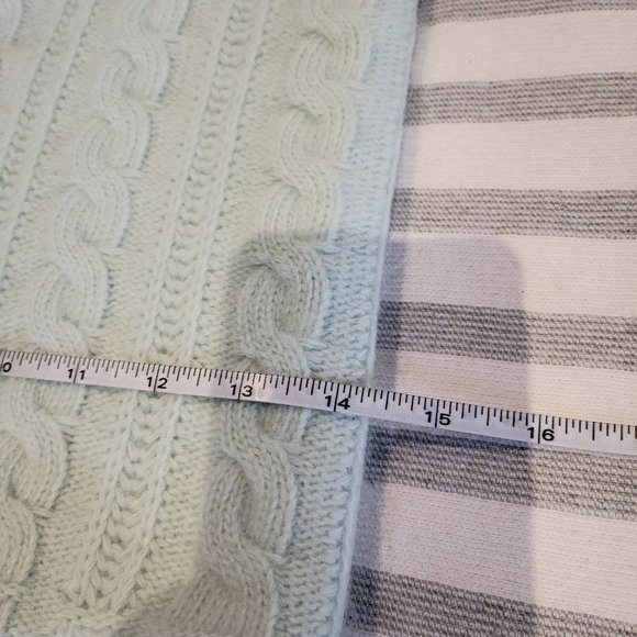 Topshop Mint Green Cablknit Infinity Scarf - Picture 6 of 7